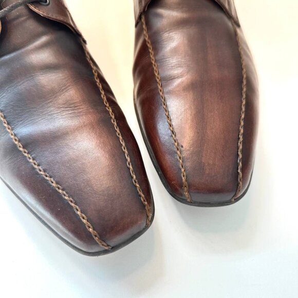 Nero Giardini Made in Italy Men’s Leather Lace-Up Ankle Boots – Size US 8 - Picture 4 of 7